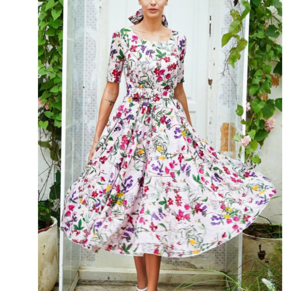 Samantha Sung Musola Dress USA small - Picture 3 of 13